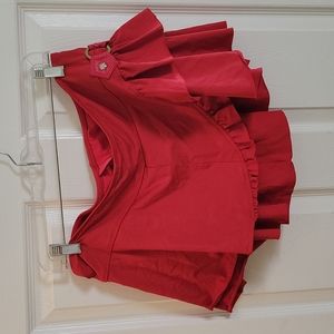 Vintage Red Betsy Johnson Swim Skirt Size Large